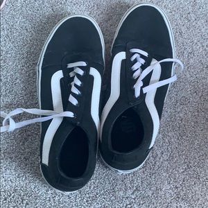 black low top vans
